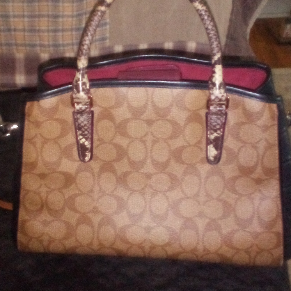 Snack skin embroidered Authentic Coach purse - Picture 2 of 3